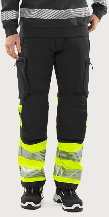 High vis Green stretch trousers class 1 2647 GSTP Fristads Medium