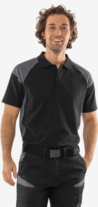 Green heavy poloshirt 7047 GPM 5 Fristads