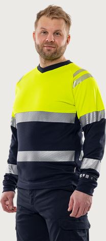Flamestat T-shirt à manches longues haute visibilté classe 1 7107 TFL Fristads Medium