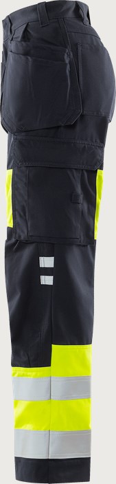 Flamestat high vis håndværkerbukser dame kl.1, 2777 ATHS 3 Fristads