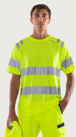 Funzionale T-shirt Green High Vis. CL. 3 7860 GPST Fristads Medium