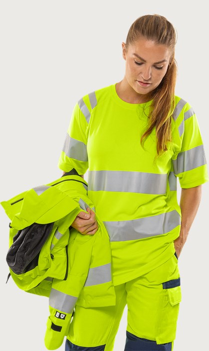 Koszulka o wysokiej widoczności klasy 3 Green 7860 GPST 2 Fristads