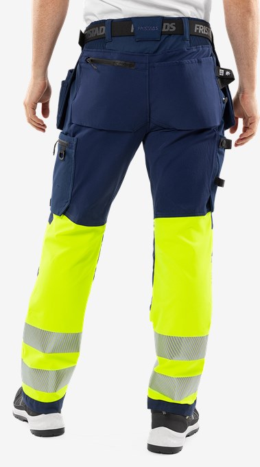 High vis Green craftsman stretch trousers class 1 2643 GSTP 6 Fristads