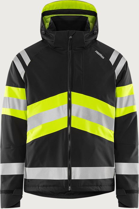 High vis Green stretch winter jacket class 1 4685 GLPS Fristads Medium