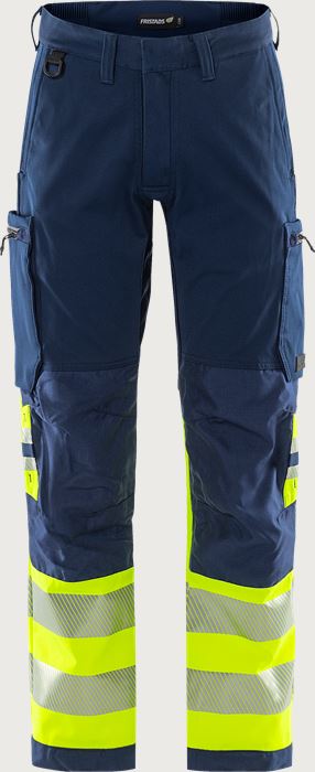 High vis Green stretch trousers class 1 2647 GSTP Fristads Medium