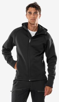 Cobalt Polartec® power stretch® hoodie Fristads Outdoor Medium