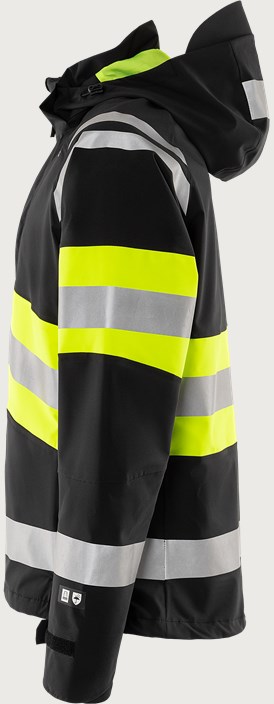 High vis Green stretch shell jacket class 1 4684 GLPS 4 Fristads