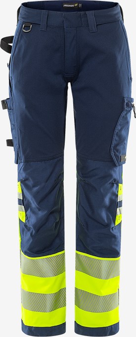 Pantalon d'artisan haute visibilité femmes Green stretch  classe 1 2643 GSTP  2 Fristads