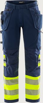 High Vis Green Handwerker Stretchhose Kl. 1 2643 GSTP Fristads Medium
