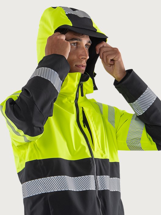 High vis Green stretch kuoritakki lk 1 4690 GLS 4 Fristads