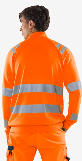 High Vis Green Sweatjacke Kl. 3 7863 GPSW 6 Fristads