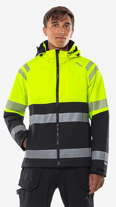 Hogezichtbaarheids Green stretch shelljack klasse 2 4690 GLS 5 Fristads