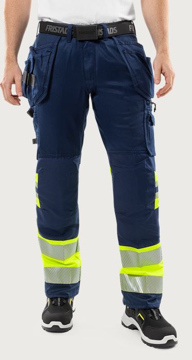 High vis craftsman stretch trousers class 1 2706 PLU Fristads Medium