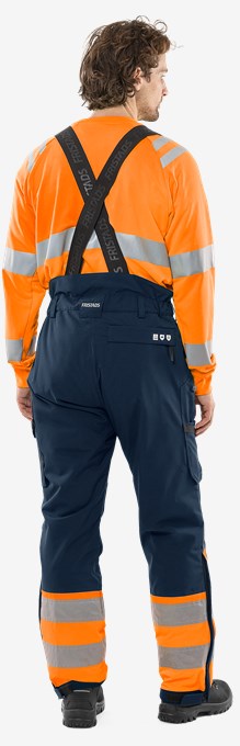 High vis Green stretch winter trousers class 1 2681 GLPS 7 Fristads