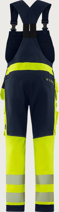 Flamestat Green High Vis Handwerker-Latzhose Stretch Kl.2 1950 GFS 3 Fristads