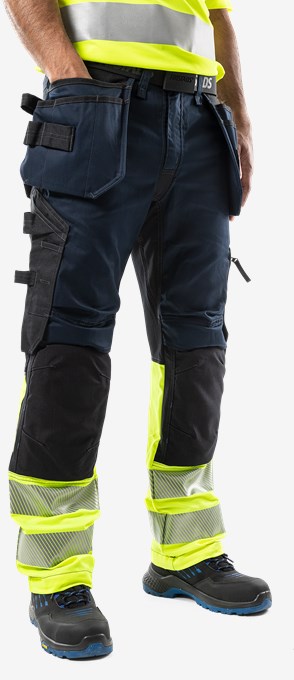  High Vis Handwerker-Stretchhose Kl 1 2906 GWM  6 Fristads