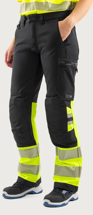 Pantaloni craftsman stretch Green donna High Vis CL.1 2663 GSTP Fristads Medium