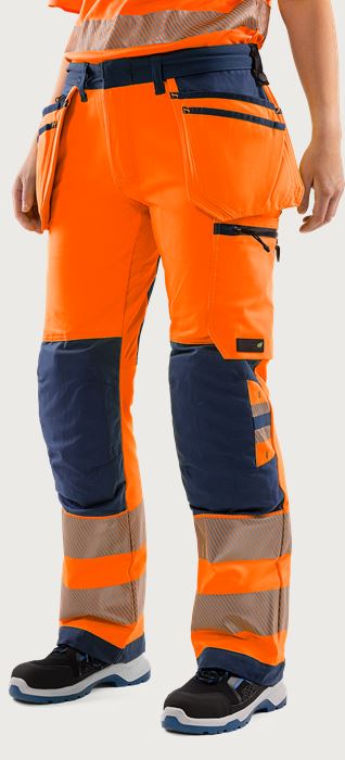 Pantaloni craftsman stretch Green donna High Vis CL.2 2664 GSTP Fristads Medium