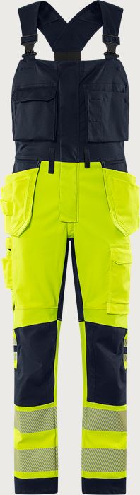 Flamestat Green high vis craftsman stretch bib'n'brace class 2 1950 GFS Fristads Medium