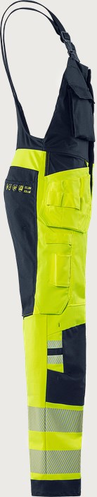Flamestat Green High Vis Handwerker-Latzhose Stretch Kl.2 1950 GFS 5 Fristads
