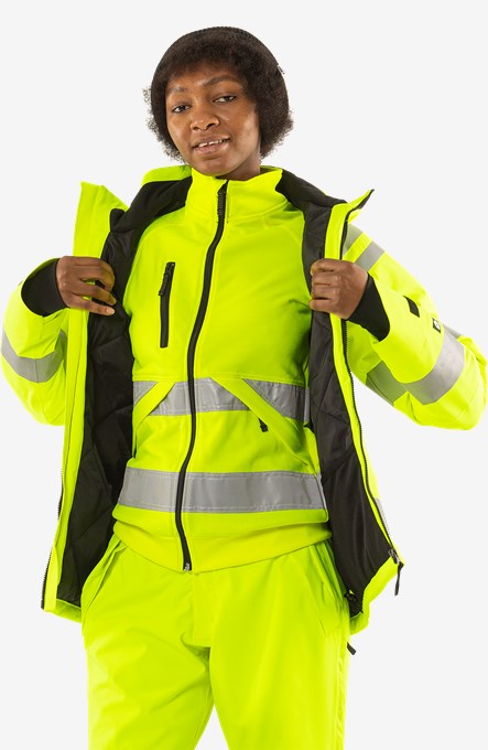 High Vis Green Stretch-Winterjacke Damen Klasse 3 4683 GLPS 5 Fristads