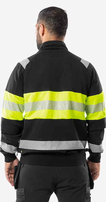 High vis stretch sweatshirt jacket class 1 7531 GKC 6 Fristads