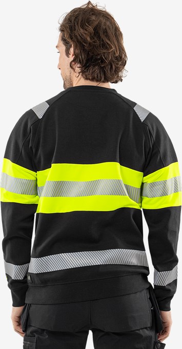 High vis stretch sweatshirt klasse 1 7530 GKC  6 Fristads