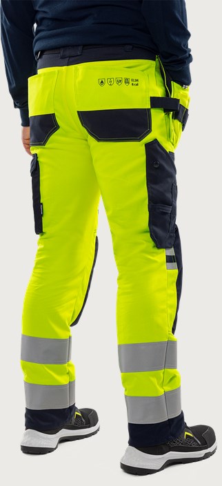 Flamestat high vis håndværker stretch bukser kl. 2 2267 ATHF 2 Fristads