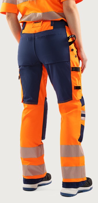 High vis Green stretchbukser dame klasse 2 2665 GSTP 3 Fristads