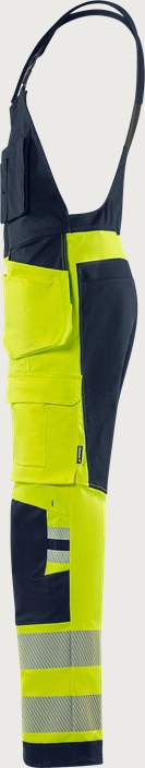 Flamestat Green High Vis Handwerker-Latzhose Stretch Kl.2 1950 GFS 4 Fristads