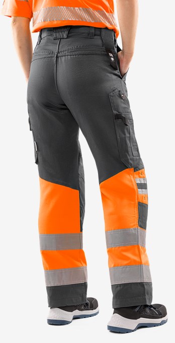 High vis Green trousers woman class 1 2652 GPLU 4 Fristads