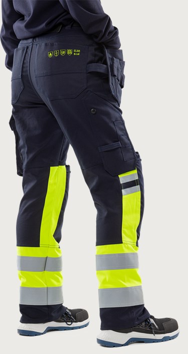 Flamestat high vis stretch bukser dame kl. 1 2170 ATHF 1 Fristads