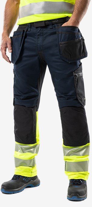  High Vis Handwerker-Stretchhose Kl 1 2906 GWM  5 Fristads