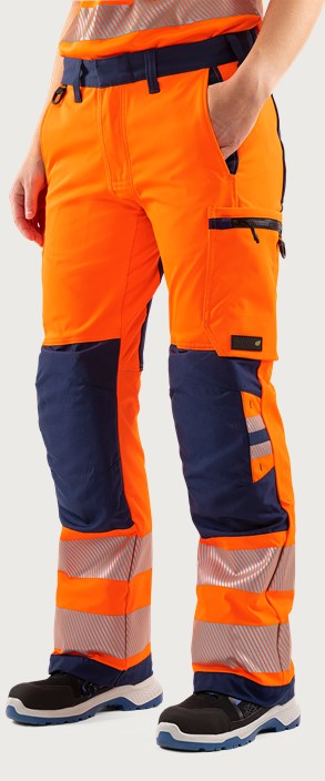 High vis Green stretchbukser dame klasse 2 2665 GSTP 1 Fristads