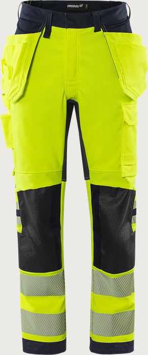 Flamestat Green high vis craftsman stretch trousers class 2 2942 GFS Fristads Medium