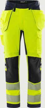 Flamestat Green high vis craftsman stretch trousers class 2 2942 GFS Fristads Medium
