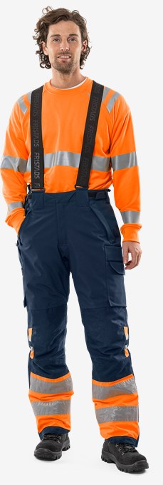 High vis Green stretch winter trousers class 1 2681 GLPS 6 Fristads