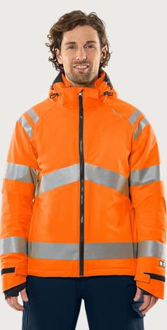 High vis Green stretch winter jacket class 3 4682 GLPS Fristads Medium