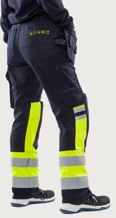 Pantaloni stretch Flamestat donna High Vis CL. 1 2170 ATHF Fristads Medium