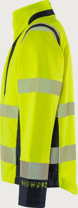 Flamestat Green high vis stretch jacket class 3 4940 GFS 4 Fristads