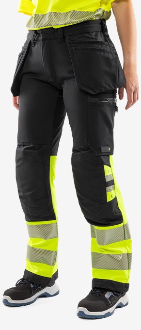 Pantaloni craftsman stretch Green donna High Vis CL.1 2663 GSTP 7 Fristads
