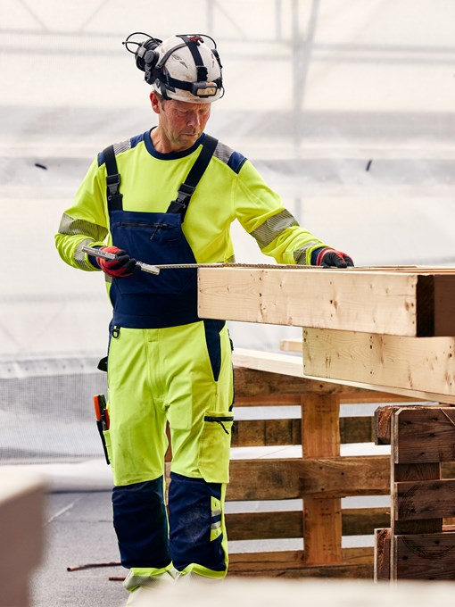 Elastyczne spodnie na szelkach klasy 2 Green 1031 GSTP 3 Fristads