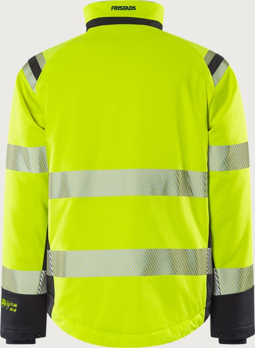 Flamestat Green high vis stretch winter jacket class 3 4942 GFS 3 Fristads