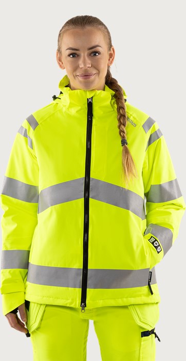 High vis Green stretch talvitakki naisten lk 3 4683 GLPS 1 Fristads