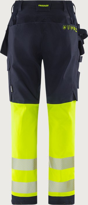 Flamestat Green high vis craftsman stretch trousers class 1 2940 GFS 2 Fristads