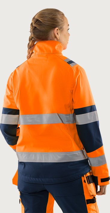 High vis softshelljack dames klasse 2 4183 WYH 2 Fristads