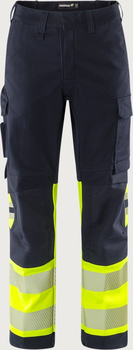 Flamestat Green high vis stretch trousers class 1 2954 GFS 1 Fristads