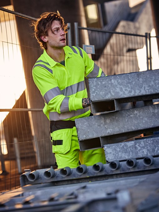 Funzionale Polo M/L Green High Vis. CL.3 7864 GPST 8 Fristads