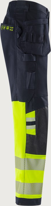 Flamestat Green high vis craftsman stretch trousers class 1 2940 GFS 3 Fristads