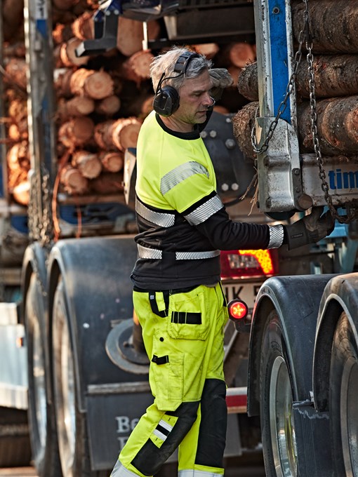 High vis pitkähihainen t-paita lk 1 7519 THV 3 Fristads